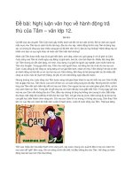 Nghị luận văn học về hành động trả thù của tấm 