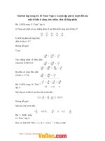 Giải bài tập trang 15, 16 toán 7 tập 1 luyện tập giá trị tuyệt đối của một số hữu tỉ cộng, trừ, nhân, chia số thập phân 