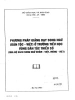 Phương pháp giảng dạy song ngữ ở các trường tiểu học vùng dân tộc thiểu số 
