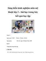 Sáng kiến kinh nghiệm môn mỹ thuật lớp 3 – bài học trưng bày kết quả học tập 