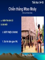 Chiến thắng Mtao Mxay trích sử thi Đam San