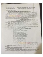đề thi thử thpt quốc gia năm 2016 môn ngữ văntruong chuyen dai hoc vinh lan 1 