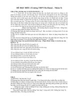 ĐỌC HIỂU   đạ HUOAI 