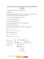 Giải bài tập trang 31, 32 SGK toán lớp 8 tập 1 chia đa thức một biến đã sắp xếp 