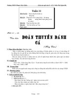 Giáo án ngữ văn lớp 9 tuần 11 