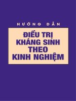 Tài liệu hướng dẫn điều trị kháng sinh theo kinh nghiệm 2016 (tài liệu dịch của YDS)