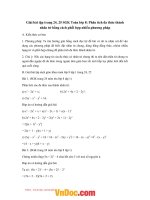 Giải bài tập trang 24, 25 SGK toán lớp 8 phân tích đa thức thành nhân tử bằng cách phối hợp nhiều phương pháp 