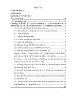 Thực trạng và giải pháp nâng cao hiệu quả công tác tuyển dụng công chức cấp xã tại UBND huyện hòa an tỉnh cao bằng