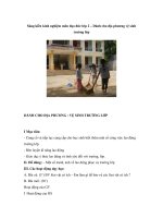 Sáng kiến kinh nghiệm môn đạo đức lớp 2 – dành cho địa phương vệ sinh trường lớp 