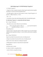 Giải bài tập trang 15, 16 SGK hóa lớp 8 nguyên tử 