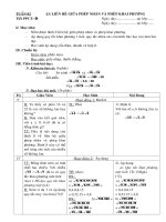 PPCT 04(liên hệ giữa phép nhân và phép khai phương) 