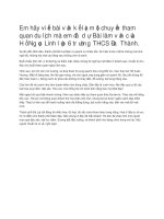 Ke lai mot chuyen du lich cua em 