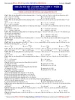 500 CÂU HỎI CHINH PHỤC ĐIỂM 7 MÔN VẬT LÍ