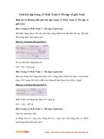 Giải bài tập trang 12 SGK Toán 3: Ôn tập về giải Toán