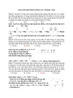 GIẢI CHI TIẾT PHẦN SÓNG cơ  âm học  2012