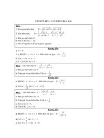 Chuyên đề i căn thức bậc hai 