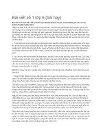 Bài viết số 1 lớp 6