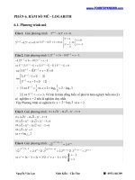 PHẦN 6  hàm số mũ   LOGARITH