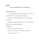 Luyện tập phép nhân véc tơ với một số 