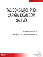Tắc động mạch phổi cấp sau mổ