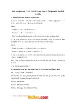 Giải bài tập trang 22, 23, 24 SGK toán 6 tập 1 ôn tập và bổ túc về số tự nhiên 