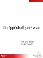 Tăng áp phổi dai dẳng ở trẻ sơ sinh