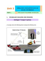 Bài giảng Tiếng anh chuyên ngành giao thông Trường Đại học Công Nghệ GTVT (UTT)Unit 3part 1