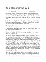 Đề mở trong môn ngữ văn 