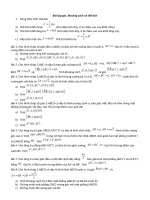 Bài tập góc và khoảng cách