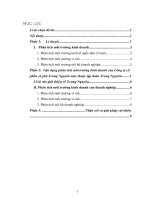 Quản trị kinh doanh -Phân tích môi trường kinh doanh của công ty cổ phần Trung Nguyên thuộc tập đoàn Trung Nguyên