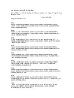 Đáp án tất cả các đề toefl từ trước đến năm 2004