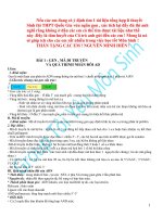 Tóm Tắt Lý Thuyết Môn Sinh Học 12