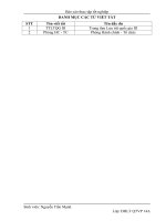 Chuyên đề thực tập: Công tác Văn thư, lưu trữ tại  TTLTQG III