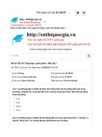 Đề thi tổ hợp tự nhiên (Lí Hóa Sinh) THPT Quốc gia