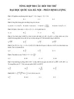 Bộ đề toán đánh giá năng lực của ĐHQGHN có đáp án