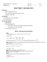 Giáo án tin học lớp 8tuan 33 tiết 65 (bai thuc hanh so 9) 