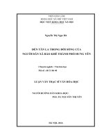 Đền tân la trong đời sống của người dân xã bảo khê thành phố hưng yên 