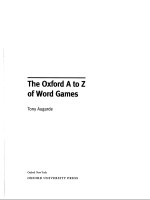 Oxford word games for teaching English