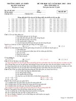 Tài liệu ôn tập môn sinh học lớp 12 luyện thi đại học (5) 