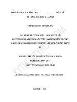 So sánh protein niệu 24 h và tỷ lệ protein/creatinin nước tiểu ngẫu nhiên trong đánh giá protein niệu ở bệnh nhi hội chứng thận hư