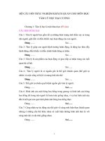 Trắc nghiệm tâm lý học đáp án