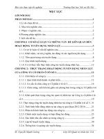 THỰC TRẠNG HOẠT ĐỘNG TUYỂN DỤNG NHÂN LỰC CỦA CÔNG TY CỔ PHẦN Ô TÔ SỐ 3