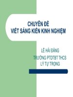 tài liệu ppt hướng dẫn viết sáng kiến kinh nghiệm