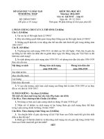 Đề kiểm tra học kì 1 môn lịch sử lớp 12 năm học 2014   2015 trường THPT châu thành 1, đồng tháp 