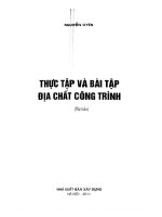 THỰC tập và bài tập địa CHẤT CÔNG TRÌNH