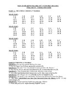 Bộ đề thi học kì 1 môn tiếng anh lớp 10 tỉnh đồng tháp năm 2012   2013 (chương trình chuẩn)   đề kiểm tra học kì 1 môn tiếng anh lớp 10 có đáp án 