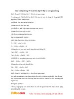 Giải bài tập trang 19 SGK Hóa lớp 9: Một số axit quan trọng