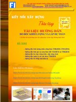 tài liệu hướng dẫn đo bóc khối lượng và lập dự toán , 2016