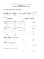 Toán trắc nghiệm theo chuyên đề có đáp án