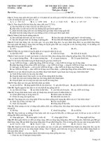 Tài liệu ôn tập môn sinh học lớp 12 luyện thi đại học (4) 